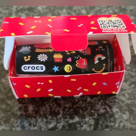 McDonald's x Crocs Red/Yellow McDonald's Logo Keychain w/ Sticker Sheet - Picture 10 of 10